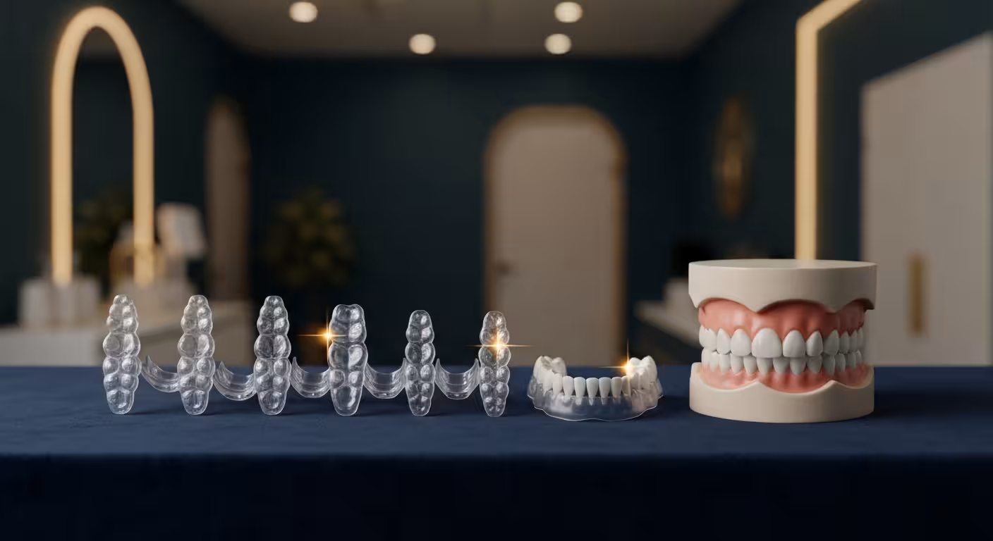Clear aligner treatment progression at Empire Dental Clinic