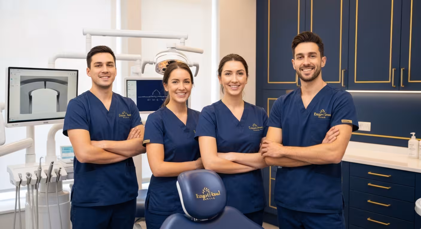 Expert dental team at Empire Dental Clinic ready for sinus lift surgery